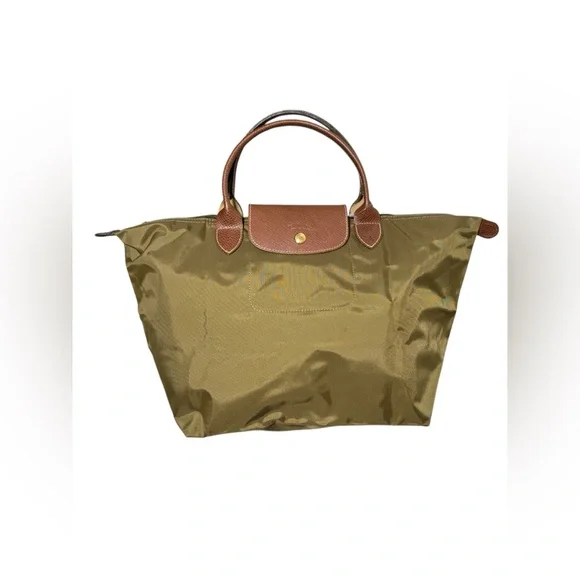 NWOT ⭐️ Longchamp ⭐️ Le Pliage Original Nylon Top Handle Bag – Khaki | Brand New - Picture 8 of 12